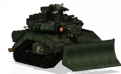 T-90A style sci-fi main battle tank