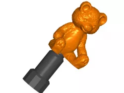Teddy Bear Tire Valve Stem Cap - Automotive Schrader