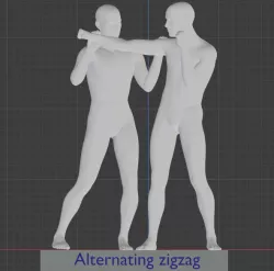 Thai boxing Master Tips arts : #1 Alternating zigzag