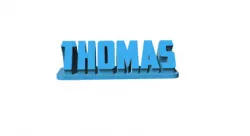 THOMAS NAME DESK PLATE CURVED