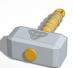 Thor hammer keychain