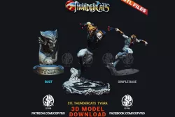 Thundercats Tygra STL for 3D printing Fanart 3D print model