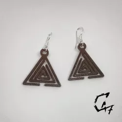Triangle Labyrinth Earrings - FREE
