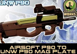 UNW P90 mag plate for DIY airsoft UNW P90 conversion projects