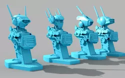VF-1 mechanical bust with 4 available head models