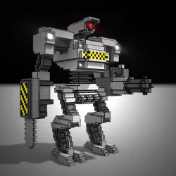 VIGILANT ROBOT voxel art
