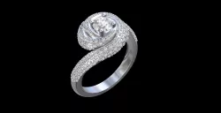 vortex ring swirl whirl - Engagement swirl ring