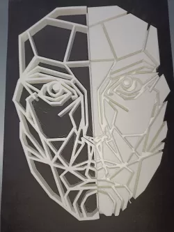 Wall decoration face