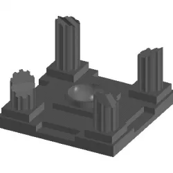 Wargaming Temple and pillar