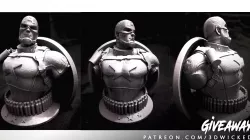 Wicked Marvel Avengers Captain America 3d Bust: STL ready for printing FREE