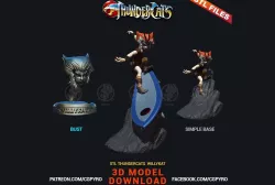 Willykat from Thundercats file STL for 3D printing Fanart 3D print model