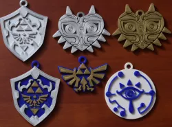 Zelda - Collection of 4 key rings