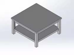 1.6 SCALE IKEA HEMNEs STYLE COFFEE TABLE FOR BARBIE DOLL (DOLL HOUSE)