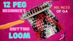12 Peg Rectangular Knitting Loom