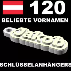 120 Schlüsselanhänger für beliebte österreichische Vornamen Keychains