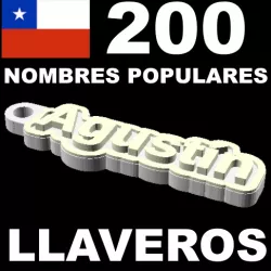200 Personalized Name Keyrings Llaveros Chile Chilenos Personalizados