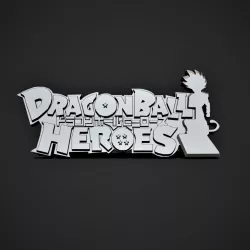 3D Dragon Ball Heroes Logo