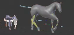 3d horse