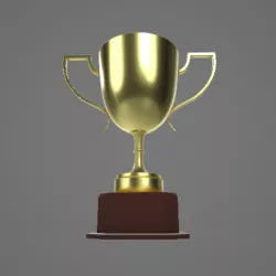 3d trophy model - paint it your self