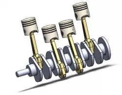 4 stroke engine parts assemble