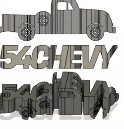 56 Chevy Pickup Flip Art