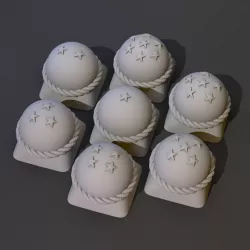 7 Dragonballs keycap  - DIGITAL FILES FOR 3D PRINTING - KEYCAP FOR MECHANICAL KEYBOARD