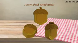 ACORN MOLD: BATH BOMB, SOLID SHAMPOO