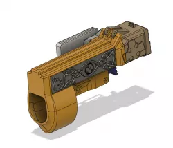 AEG Glock 18c holster with flashlight