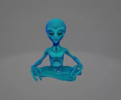 alien - 3d statue pla - rosin project