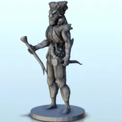 Alien knight with armour 1 - Sci-Fi Science-Fiction 40k 30k