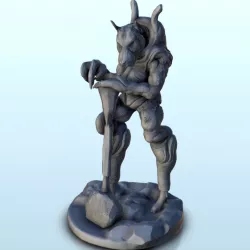 Alien warrior with dog head 9 - Sci-Fi Science-Fiction 40k 30k