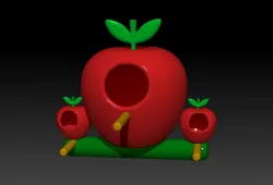 apple aviary birdhouse birdhouse