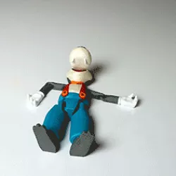 Articulated Wally Wolf From Toon Blast Print-in-place