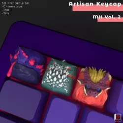 Artisan Keycap - Monster Hunter Vol. 2 - Mechanical Keyboard