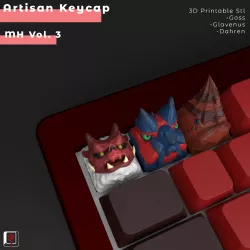 ARTISAN KEYCAP - MONSTER HUNTER VOL. 3 - MECHANICAL KEYBOARD