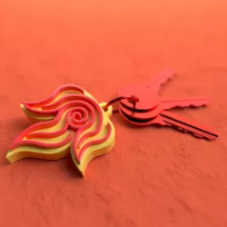 ATLA Fire Nation Keychain