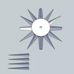 Atomic Age Wall Clock