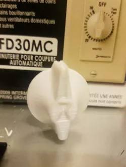 Auto shutoff switch knob
