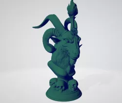 Baphomet Goat Head Bust
