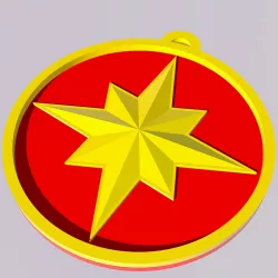 Captain Marvel Keychain