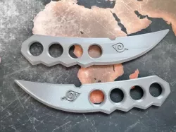 chakra blade Asuma Naruto Kunai Right and Left chakra blade Left and Right