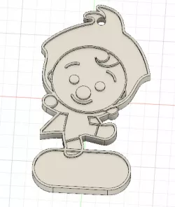clown keychain