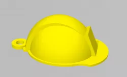 construction helmet keychain - LLavero casco de obra