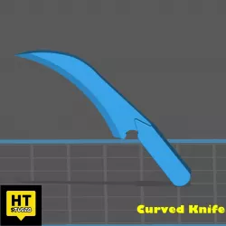Curved knife