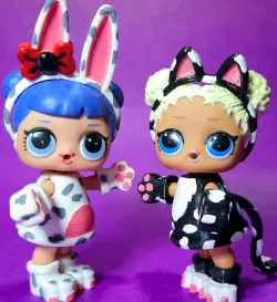 Custom 3D Printed LOL Doll Costumes Cat and Rabbit