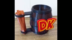 (DONKEY KONG BARREL) MUG for beer or pepsi