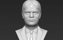 Dwight Schrute bust 3D printing ready stl obj formats