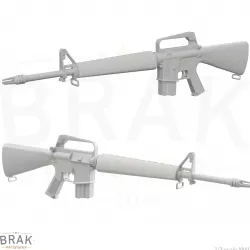 Early XM16 1/3 scale miniature
