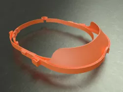 Face Protection designed to be printed in quantity pile
