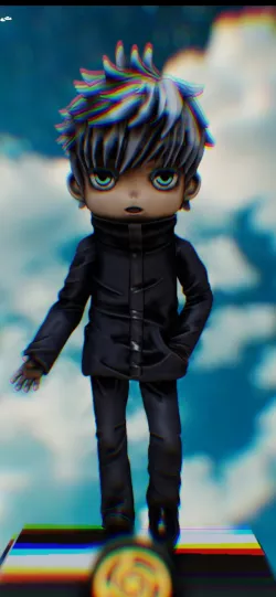 fan art desing Gojo chibi ver.